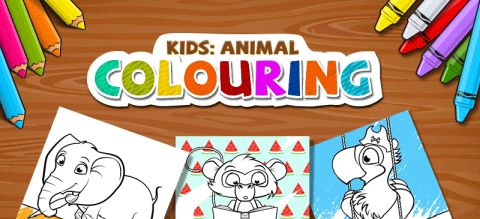 Kids Animal Colouring